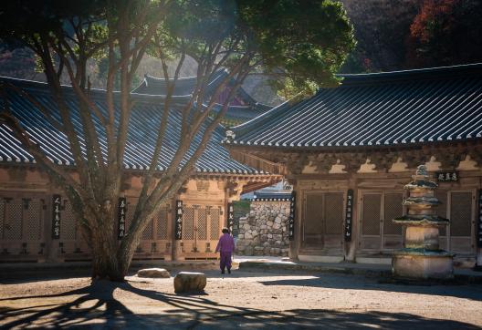 Voyage vers le temple de Girimsa près de la ville de Geyongju, province de Gyeongsanbuk en Corée du Sud