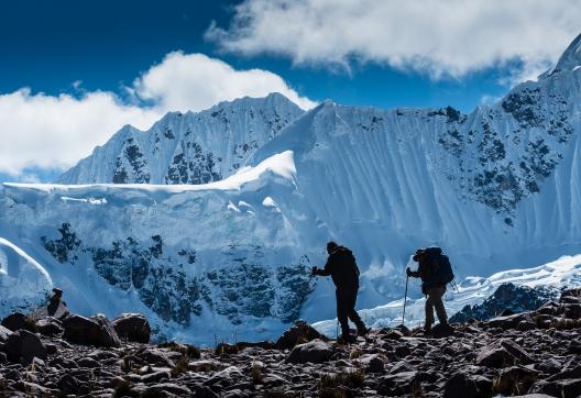 Le col du Jarihuanaco pendant le trek de la haute route de  l’Ausangate au Pérou