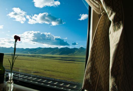 Train de Xining à Lhassa au Tibet en Chine