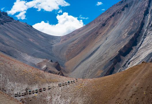 Passage d’un col au Ladakh en Inde