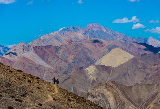 Trek entre Phuktal et la lac Tsomoriri au Ladakh Zanskar en Inde