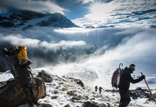 Col du Lumbasumba entre Makalu et Kangchenjuga au Népal