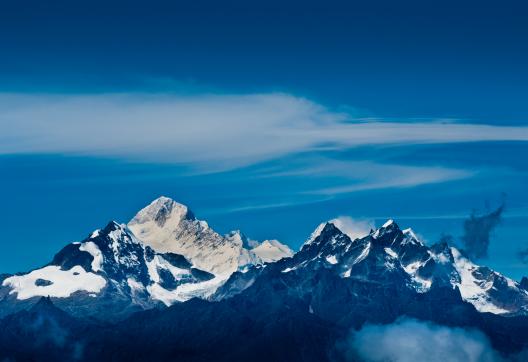 Vue sur le Makalu dans la région du Kangchenjunga au Népal