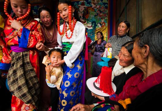 Fête Chamanique (Lurol) en Amdo au Tibet oriental en Chine