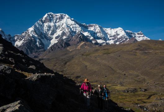 L’Ausangate à 6 380 m depuis Pacchanta pendant le trek de l’Ausangate au Pérou