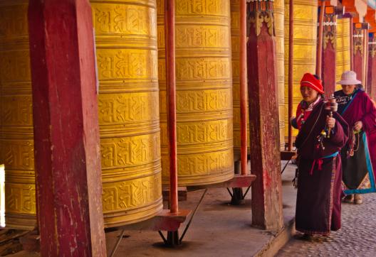 Manijiaguo près de Tagong dans la région du Kham au Tibet oriental en Chine