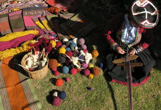 A Chinchero, dans le région de Cusco au Pérou,