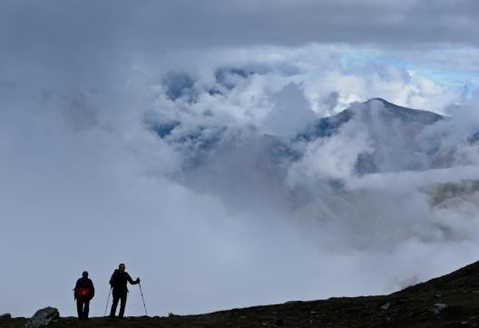 Vers le col de Nangla Bhanjyang à 5400 m au haut Dolpo au Népal