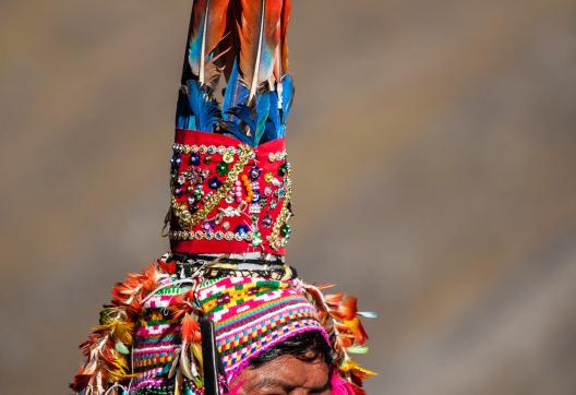 Pendant le pèlerinage du Qoyllur'iti dans la région de Cusco au Pérou