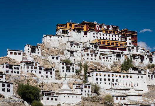 Monastère de Tiksey au Ladakh en Himalaya en Inde