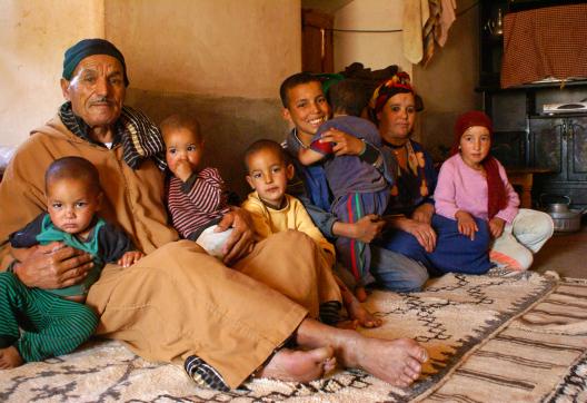 Voyage avec une rencontre avec une famille Aït Bou Oulli