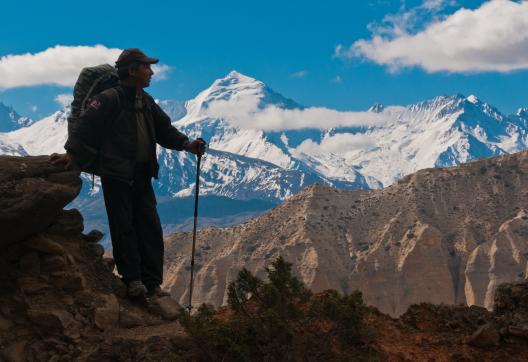 Entre Samar et Syangboche au Mustang au Népal