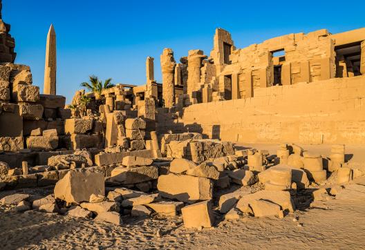 Randonnée vers l'obélisque du Temple d'Amon à Karnak