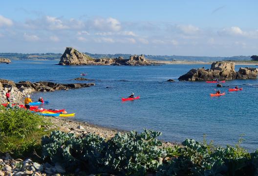 voyage d'aventure et navigation en kayak à Ploemeur