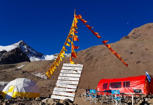 Ascension de l'Aconcagua et camp de base Plaza Mulas