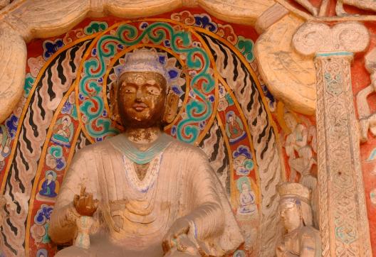 Rencontre avec un bouddha ancien des grottes de Yungang dans la région de Datong