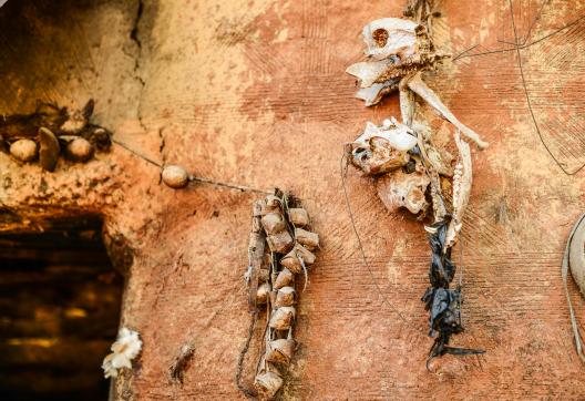 Découverte culturelle des fétiches et amulettes des cases en Pays Somba