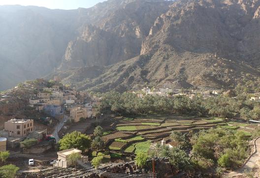 Vue de Bilat Sayt à Oman