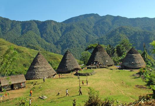 Trek vers un village du peuple manggarai sur l'île de Flores