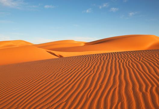 Dunes ocres en Mauritanie