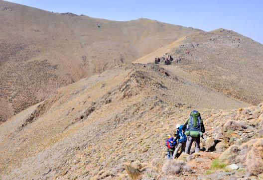Trek près du tizi n'Hussein