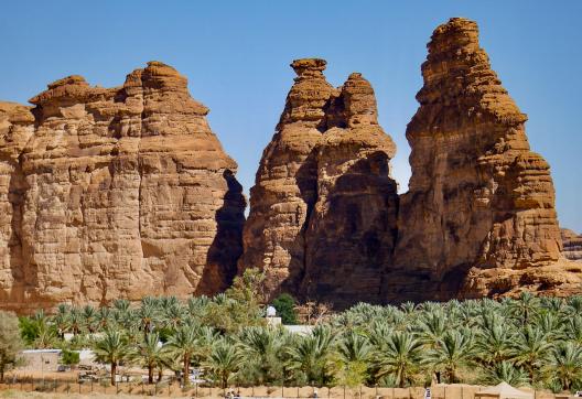 Balade au dessus de l'oasis d'Al Ula