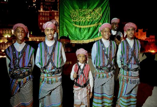 Découverte du spectacle de la tribu Qahtani à Abha