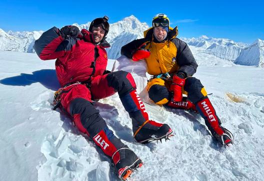 Clément et au sommet de l'Ama Dablam