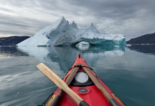 Iceberg au Groenland vu depuis le Kayak