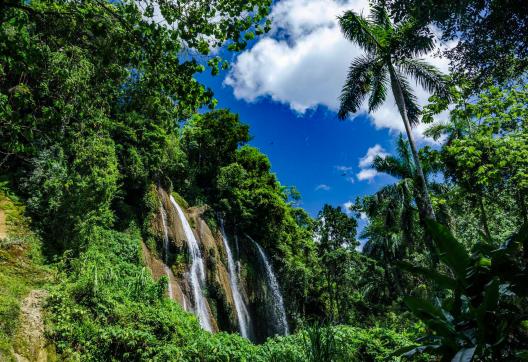 Randonnès aux cascades parco cordina à Cuba