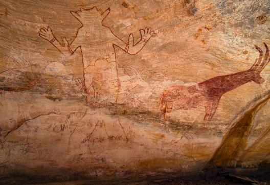 Trekking près de la peinture rupestre de Séfar