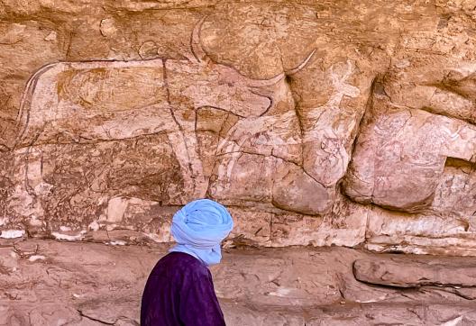 Voyage et gravure rupestre de Séfat