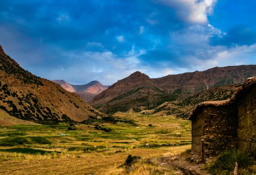 Trekking sur un plateau végétale de Tarkeddit