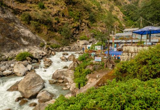 Nepal, Langtang trek, Bamboo lodge