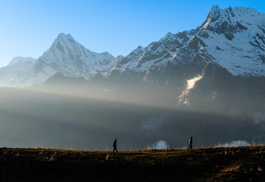 Toni Hagen trail  dans la région des Annapurna au Népal