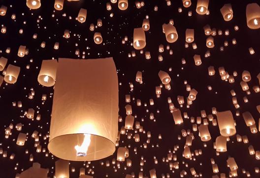 Fêtes de Loi Krathong et Yi Peng en Thaïlande