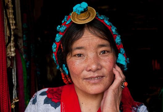 Dege dans la région du Kham au Tibet oriental en Chine