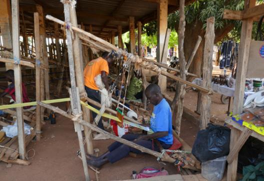 Les tisserands près de Bouaké