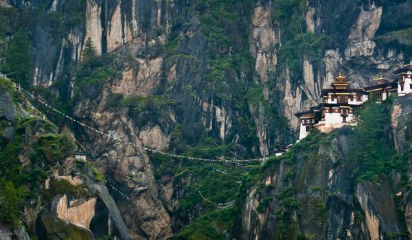 Monastère de Taktsang ou la tanière du tigre près de Paro au Bhoutan