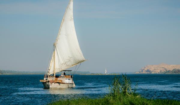 Felouque sur le Nil en Égypte