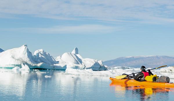 Kayak de mer et icebergs au Spitzberg