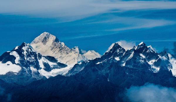 Vue sur le Makalu dans la région du Kangchenjunga au Népal