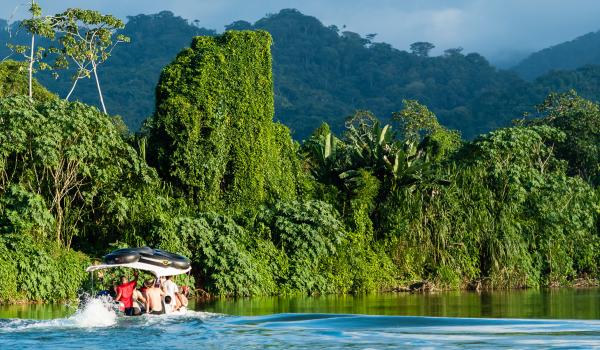 Rio Don Diego dans le parc Taironaka sur la côte caraïbe en Colombie