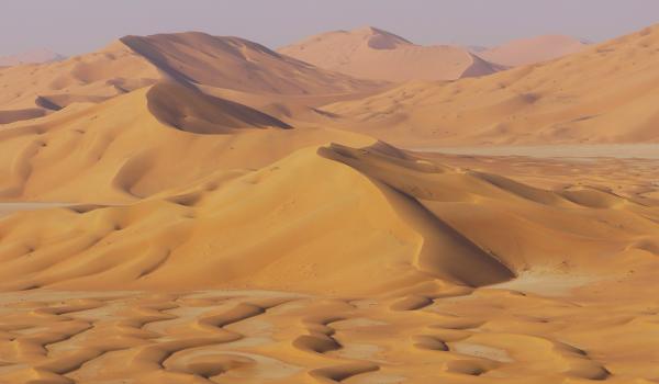 Dunes de sable du Rub Al Khali à Oman