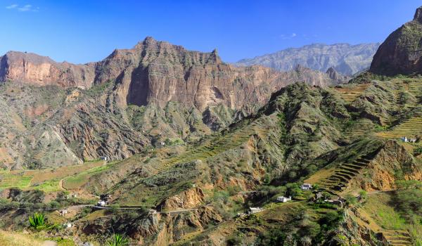 Vallée Ribeira Grande sur l'île de Santo Antao