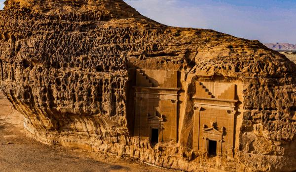 Tombes rocheuses à Hegra en Arabie Saoudite