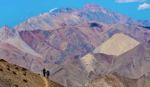 Trek entre Phuktal et la lac Tsomoriri au Ladakh Zanskar en Inde