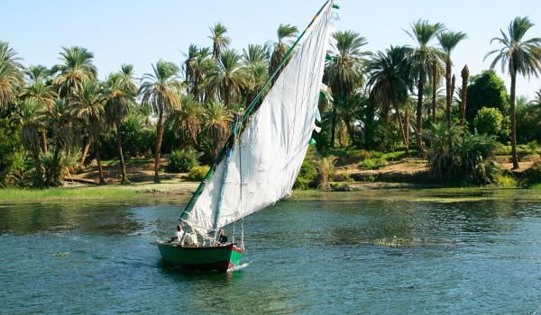 Felouque sur le Nil en Égypte