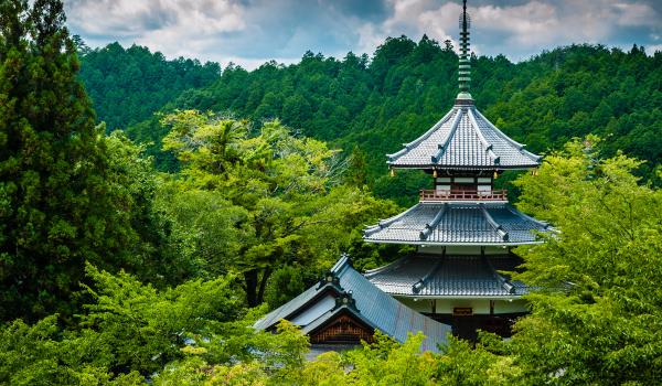 Temple bouddhiste près de Nara au Japon