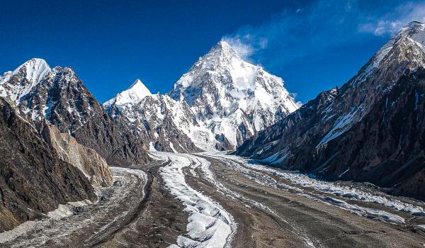 Trek sur le Baltoro vers le camp base K2 au Pakistan
